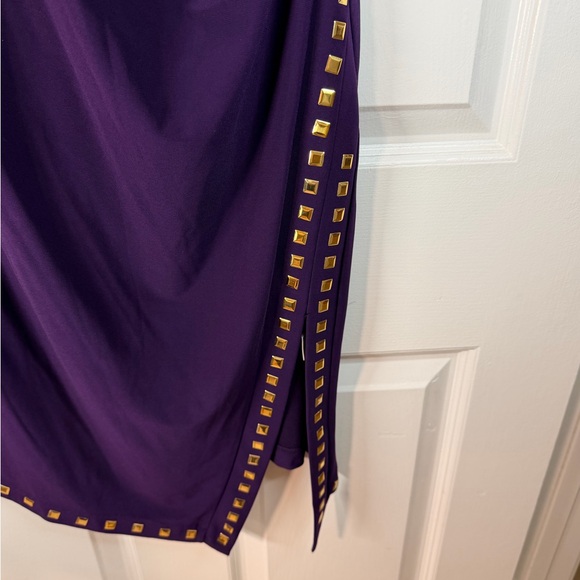 Emma & Michele Purple Studded Sheath Dress L Cocktail / Date Night / Wedding - Picture 7 of 7